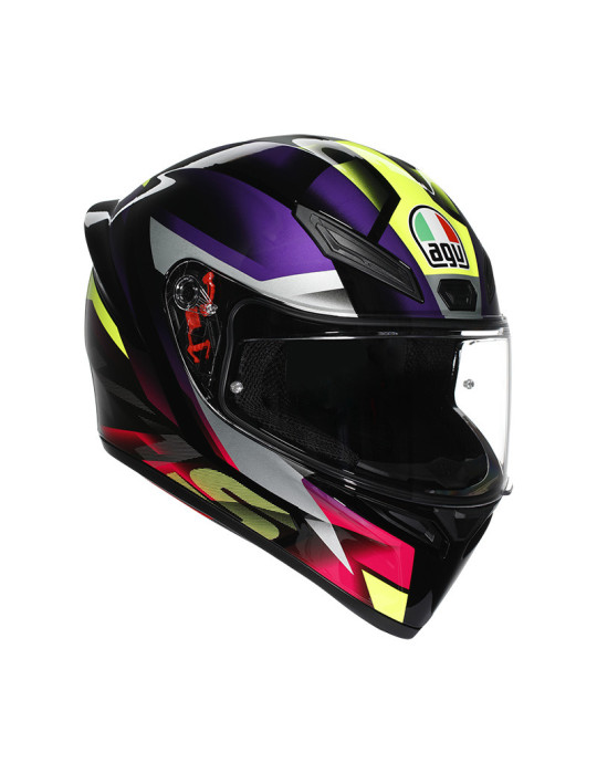 AGV Casque K1S 2206 Fastlap noir violet rose