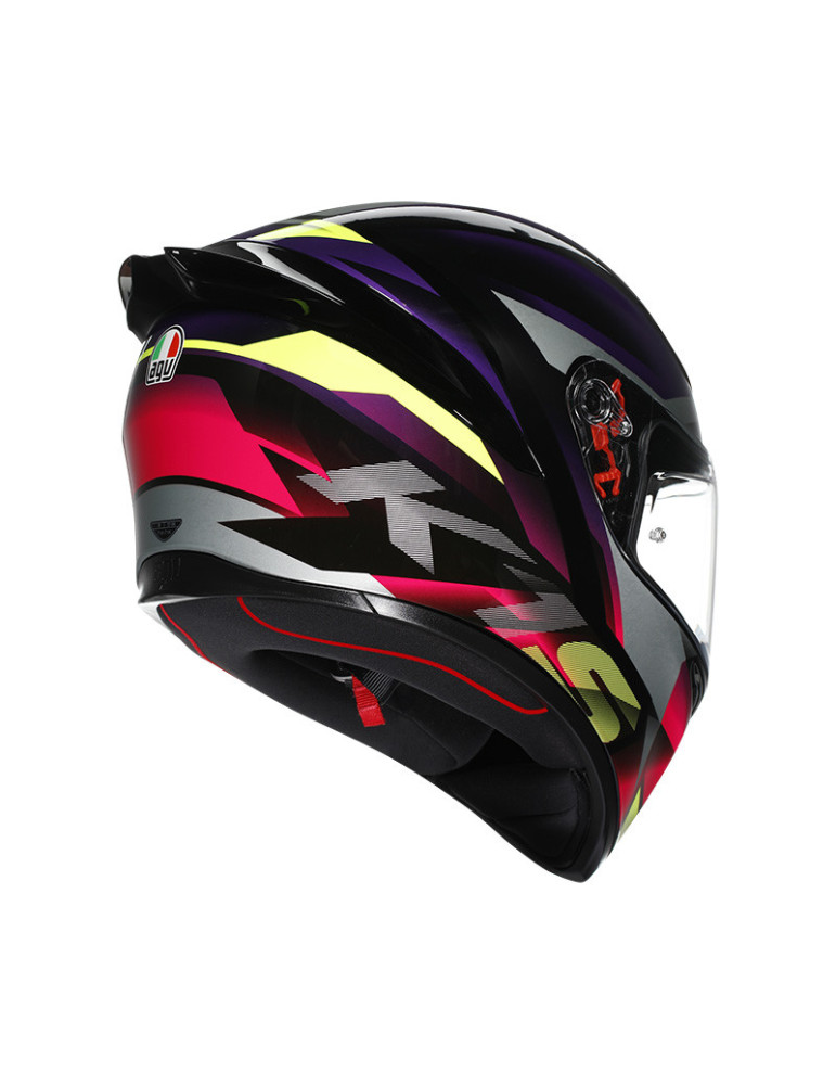 AGV K1S 2206 Fastlap Black Purple Pink helmet