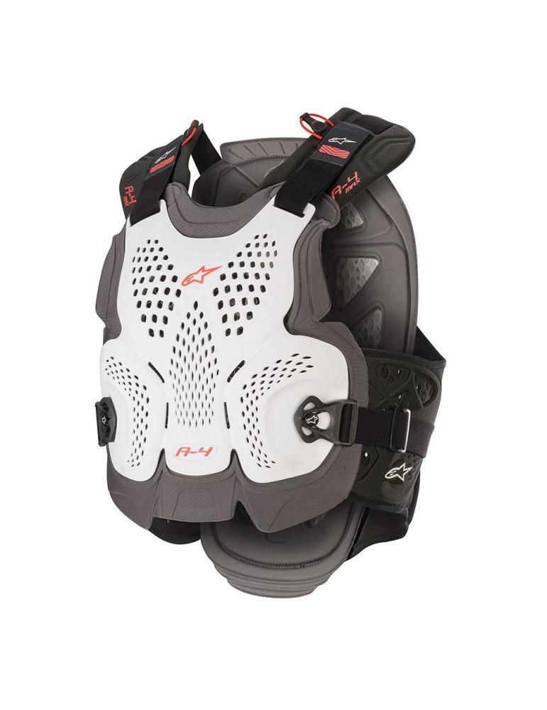 Pettorina Alpinestars A-4 Max White Antracite Red