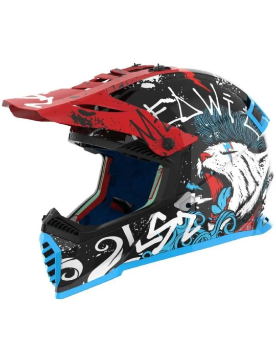 Casco bimbo LS2 MX437 Fast Evo 2 Starmaw Gloss Black