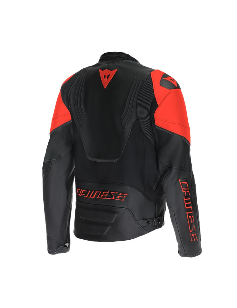 Dainese Racing 5 Perf Schwarz Rot Fluo Jacke