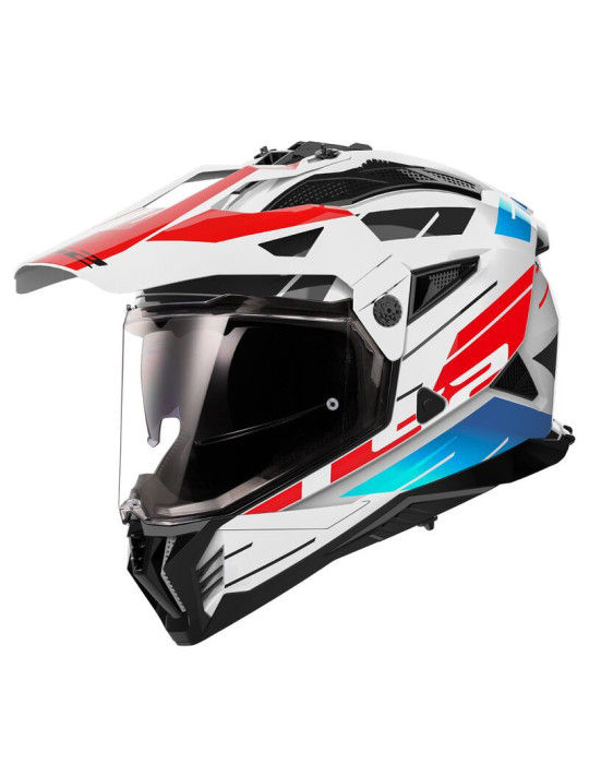 LS2 MX702 Pioneer 2 Namib Blue Red helmet