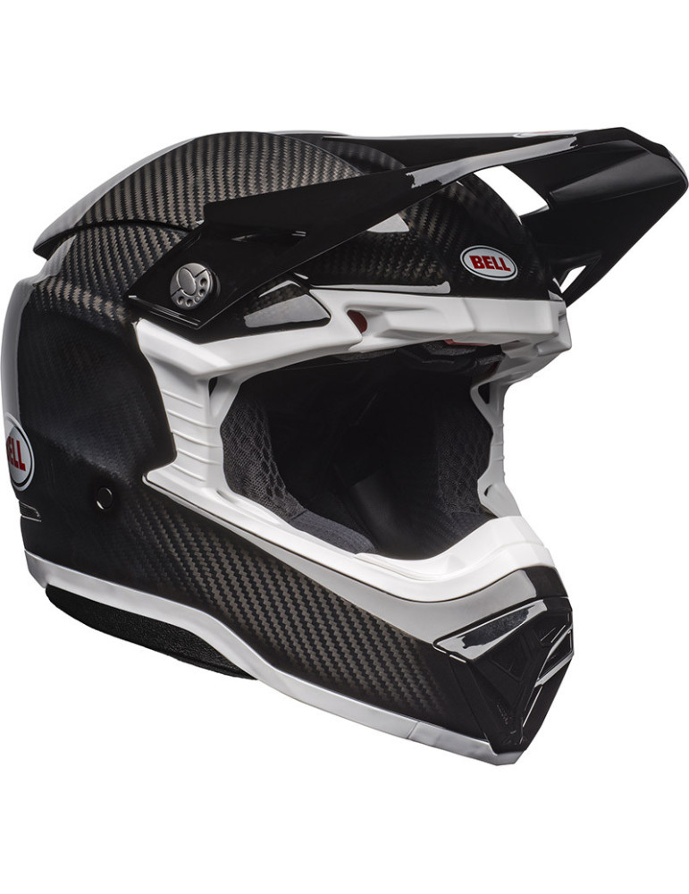 Bell Moto-10 Spherical ECE6 Helmet Black White