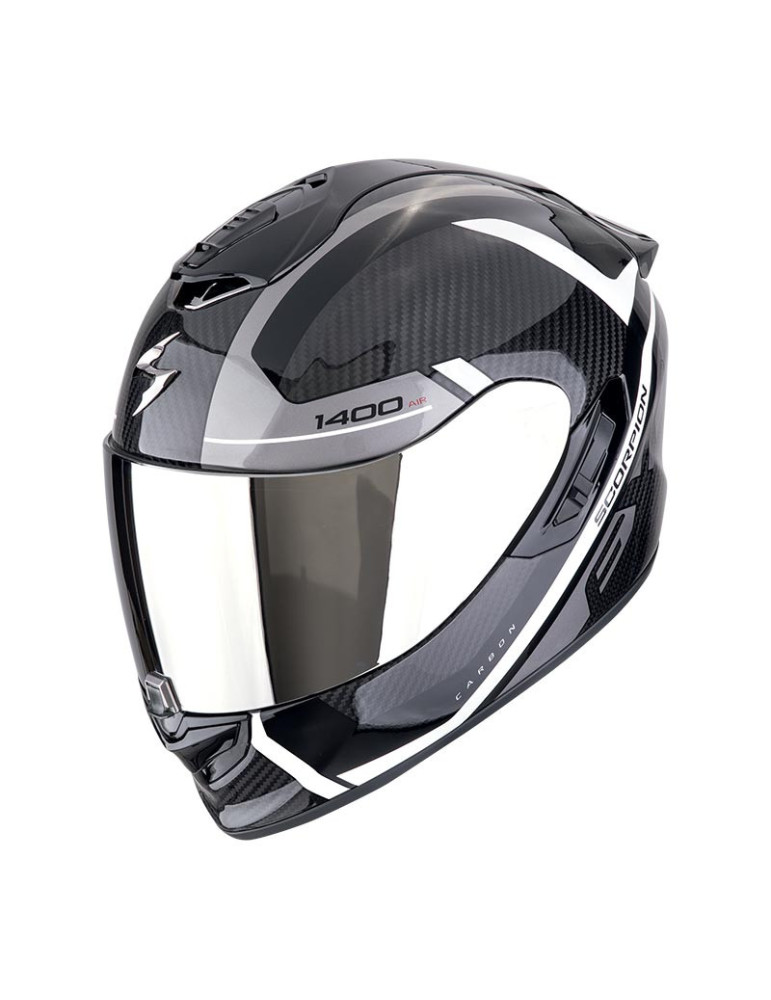 Helm Skorpion EXO 1400 EVO 2 C Air Enko Schwarz Silber Whyte