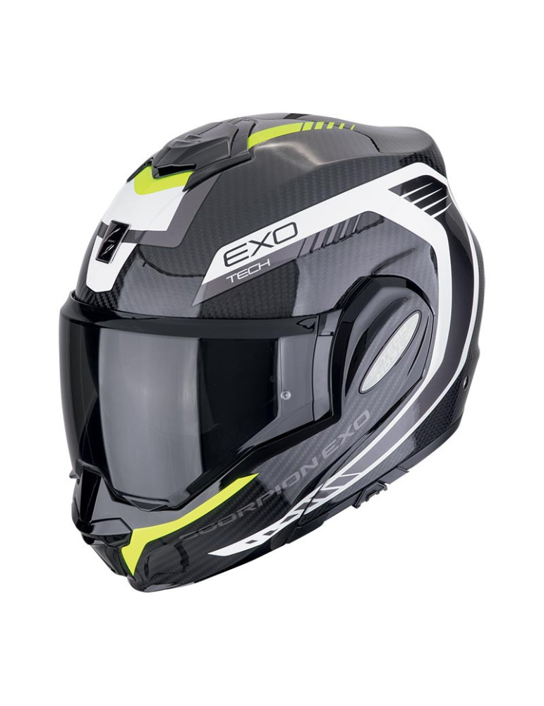 Helm Skorpion Exo Tech Evo Carbon Gemütlich Schwarz Gelb