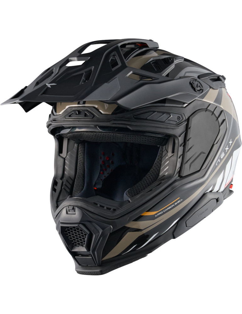Casco NEXX X LIFETOUR Globe Negro Rojo Mate