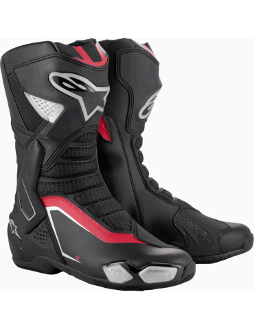 Alpinestars SMX-6 V3 BTS Silber Rot Stiefel
