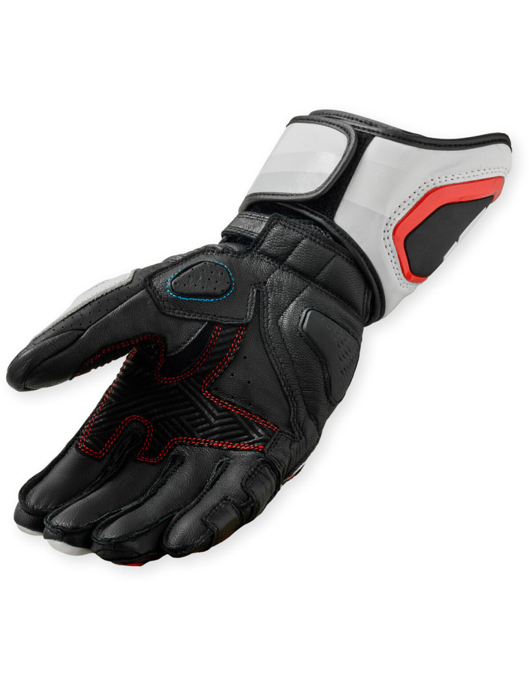 Guanti REV'IT! Quantum 3 White Neon Red