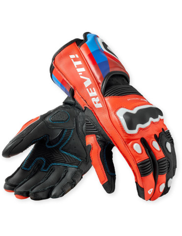 Handschuhe REV'IT! Quantum 3 Neon Rot Blau