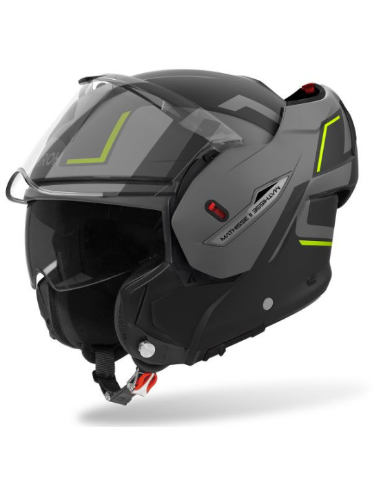 Casco Airoh Mathisse 2 Genius giallo grigio opaco
