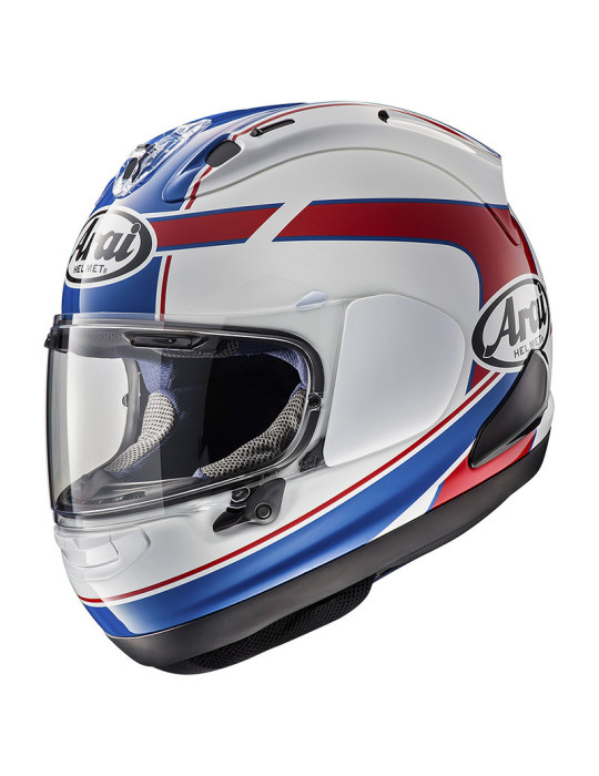 Casco Arai RX-7V EVO Schwantz Bianco Rosso Blu