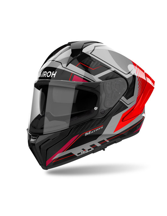 Casco Airoh Matryx Rocket Red Fluo Gloss