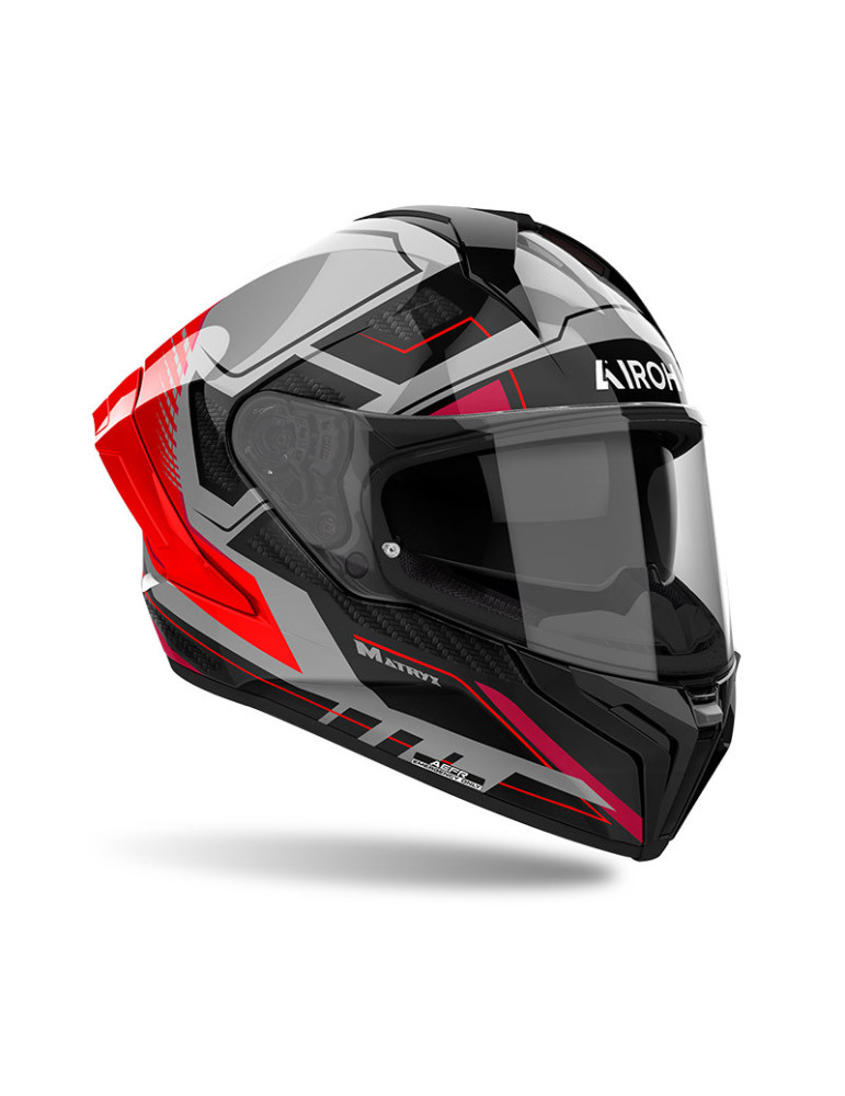 Casque Airoh Matryx Rocket Red Fluo Gloss