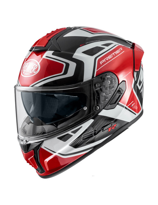 Casco Premier Evoluzione PR8 blanco rojo negro