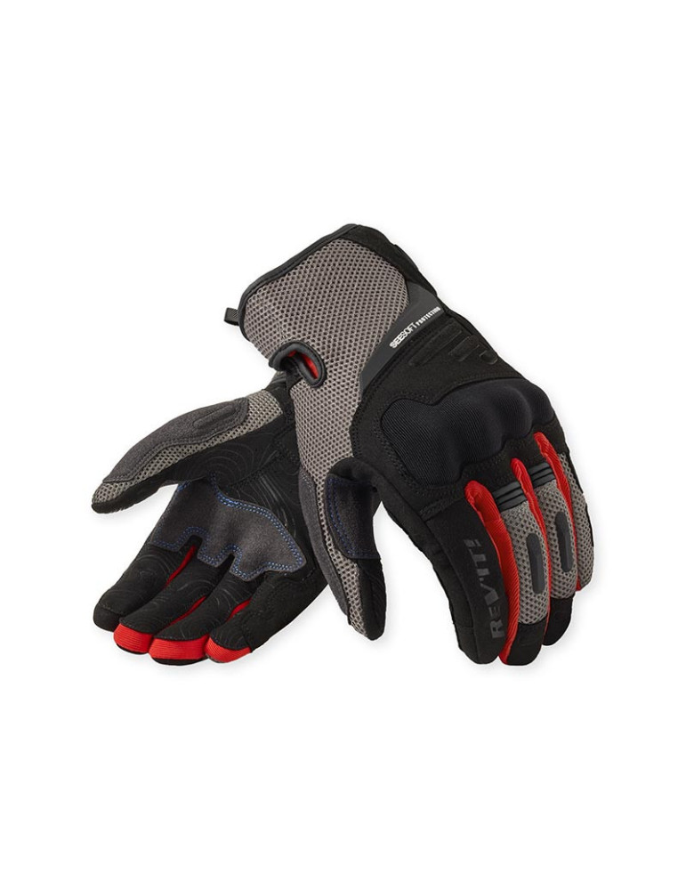 Gants REV'IT Cavern gris rouge