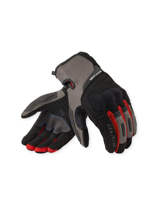 REV'IT! Cavern gloves grey red