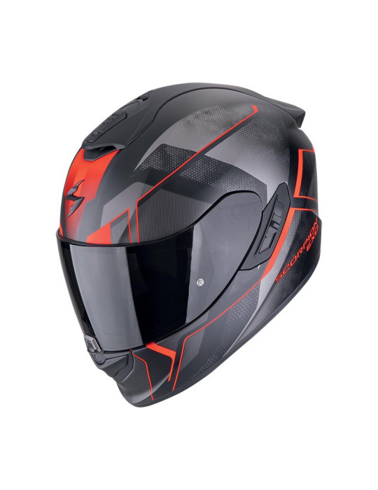Scorpion EXO-1400 EVO II Air Intensio full-face helmet black red