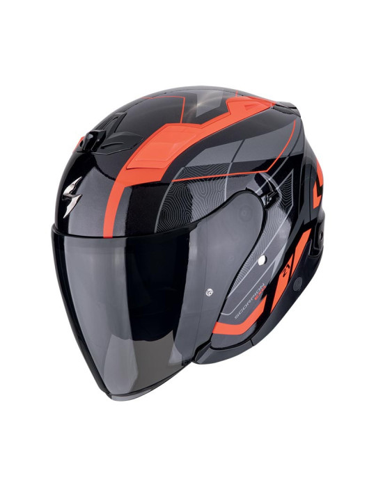 Scorpion EXO-Z1 Vue Jet Helm schwarz rot