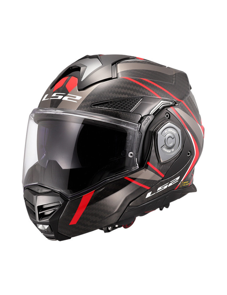 Casco LS2 FF901 Advant X Carbon Future II Gloss Red