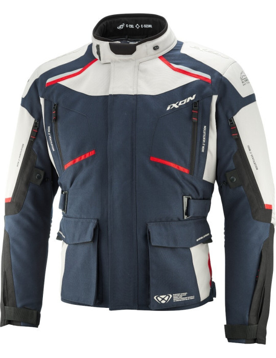 Veste de protection Ixon Midgard gris marine noir