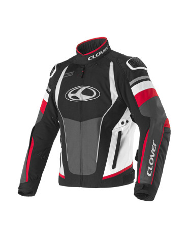 Clover Airblade-5 Jacke weiß rot