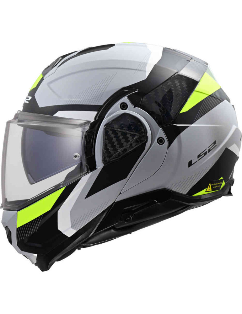 Casco LS2 FF910 Advant 2 Triple Gris Mate Amarillo