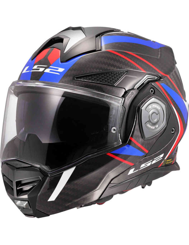 Casco LS2 FF901 Advant X Carbon Future II White Blue
