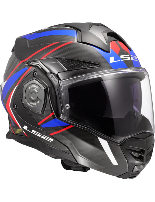 Casco LS2 FF901 Advant X Carbon Future II White Blue