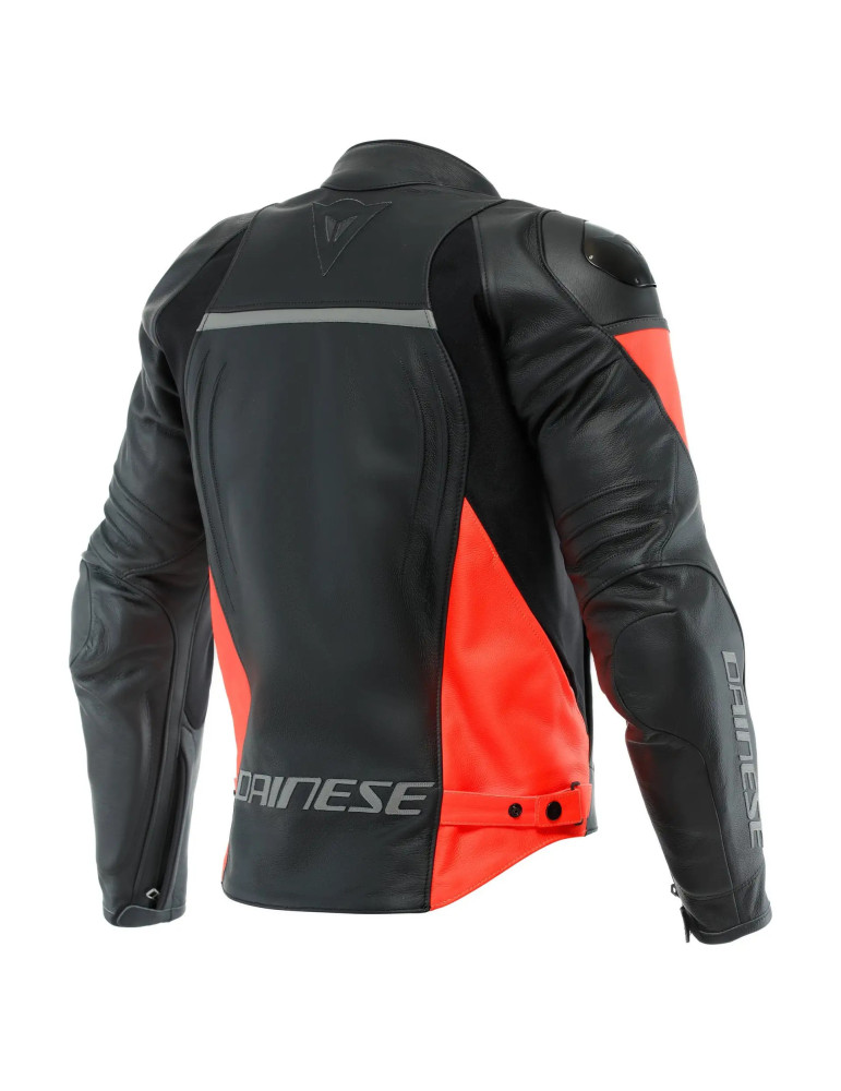 Dainese Racing 4 veste en cuir noir rouge