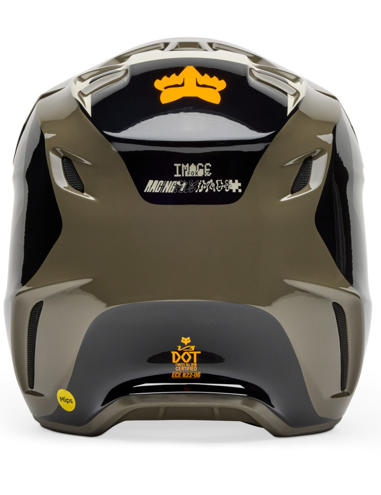 Casco Fox V3 Fade Marrón Negro