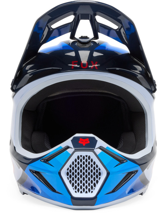 Casco Fox V3 Fade blanco azul