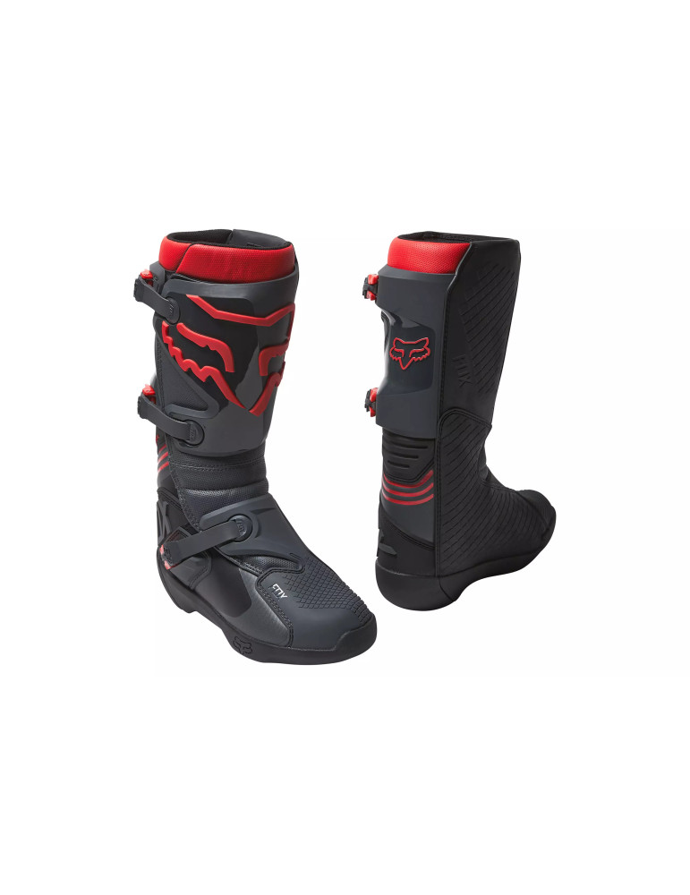 Botas Fox Comp Negro Rojo