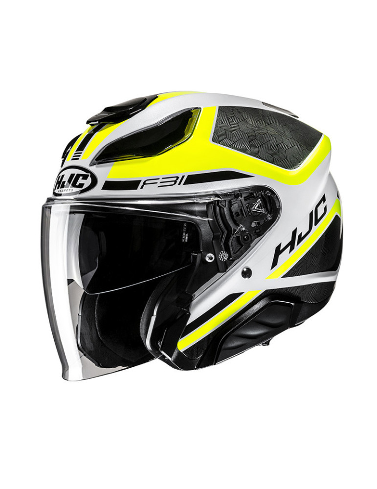 Casco HJC F31 MC3H Ceron giallo bianco nero