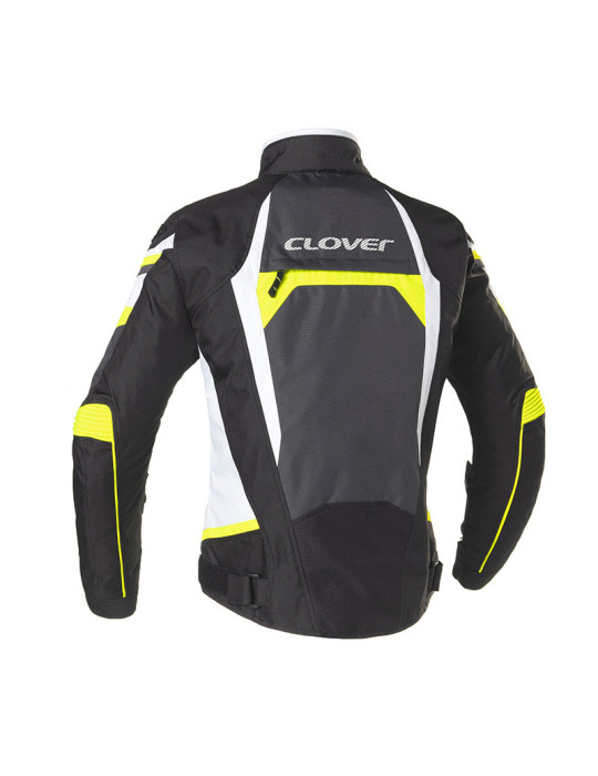 Chaqueta Clover Airblade-4 Blanco Amarillo