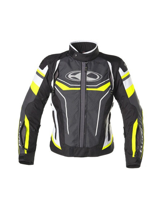 Chaqueta Clover Airblade-4 Blanco Amarillo