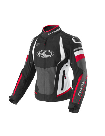 Clover Airblade-5 Jacke für Frauen Weiß Rot