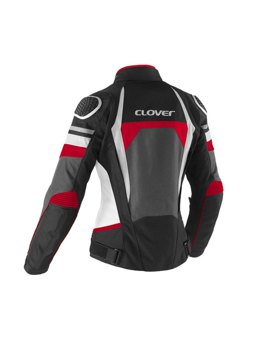 Giacca Donna Clover Airblade-5 Bianco Rosso