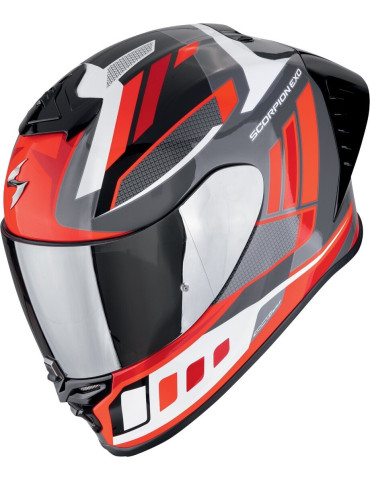 Casco Scorpion EXO-R1 EVO 2 Air Vital Grigio Bianco Rosso