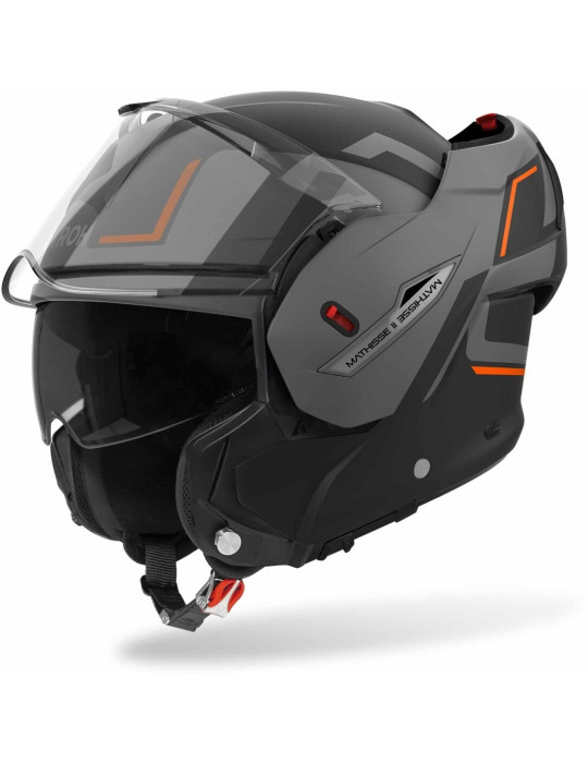 Casco Airoh Mathisse 2 Genius Naranja Mate