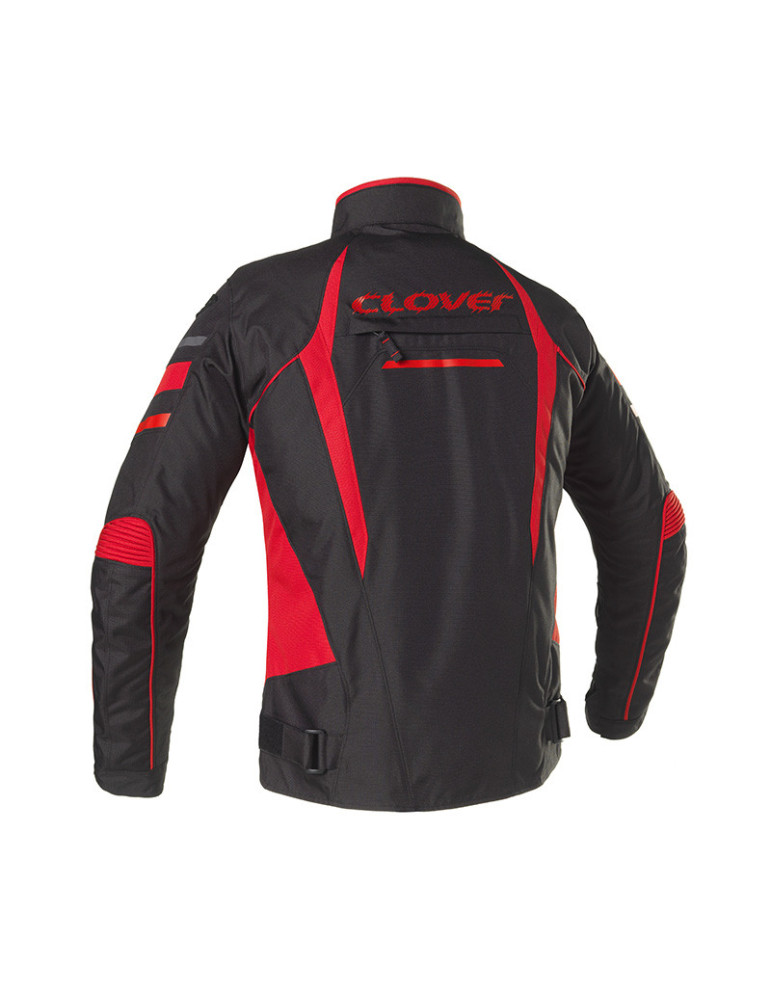 Chaqueta Clover Rainblade-2 WP para mujer negro rojo