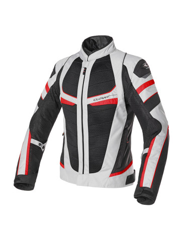 Veste Clover Rainjet-2 WP pour femme rouge gris