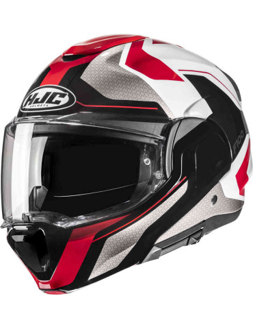 Casco HJC F100 BIOS nero bianco rosso