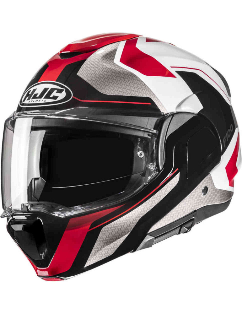 Casco HJC F100 BIOS nero bianco rosso