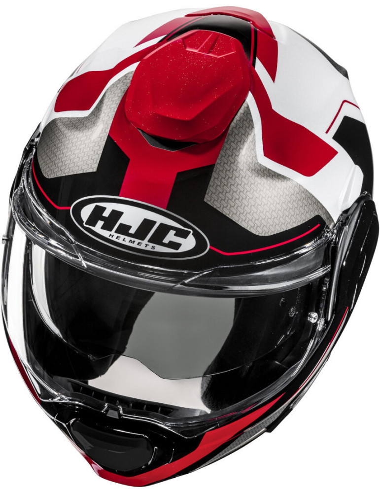 Helm HJC F100 BIOS schwarz weiß rot