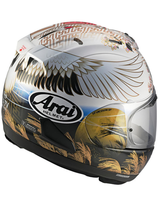 Casque Arai RX-7V EVO Tsubasa Blanc Rouge Bleu
