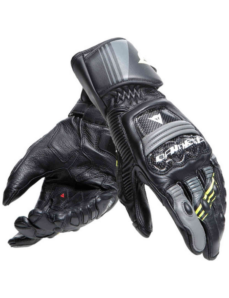 Dainese Druid-4 Handschuhe schwarz grau gelb