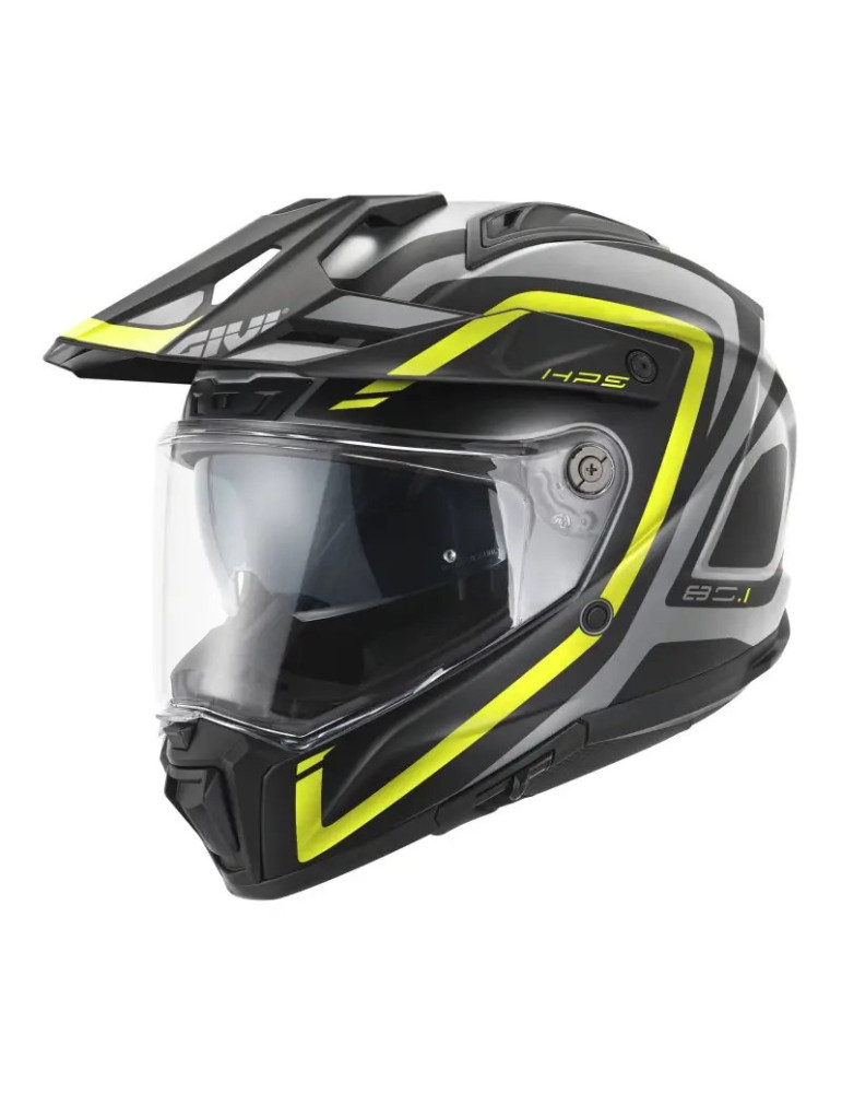Casco GIVI 80.1 Apex Gris Mate Negro Amarillo