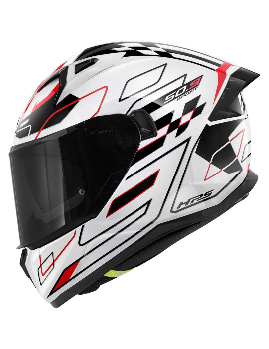 GIVI 50.9 Assault Weiß Schwarz Rot Helm