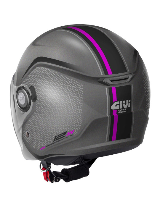 Casco GIVI 12.5 Touch Mate Titanio Rosa