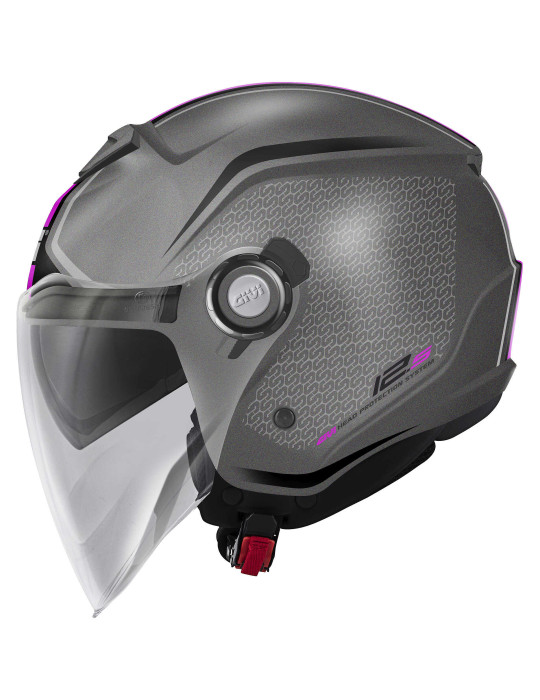 Casco GIVI 12.5 Touch Matt Titanium Pink
